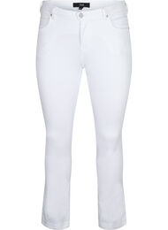 Slim fit Emily-farkut normaalilla vyötäröllä, White, Packshot