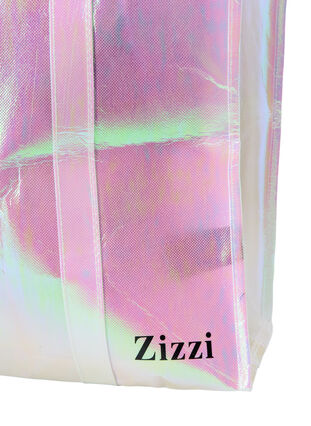 Zizzi Ostoskassi vetoketjulla, Pink Metallic, Packshot image number 1