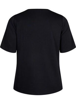 Zizzi T-paita modaalisekoitetta, Black, Packshot image number 1