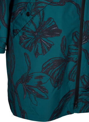 Zizzi Sadetakki kuviolla, Deep Teal Black, Packshot image number 3