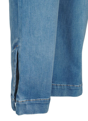 Zizzi Bootcut -farkut halkiolla, Blue Denim, Packshot image number 4