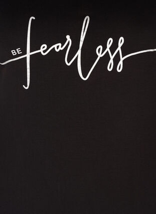 Zizzi Lyhythihainen pusero , Black Fearless, Packshot image number 2