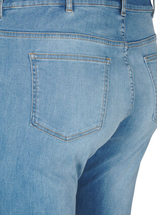 Zizzi Bootcut -farkut halkiolla, Blue Denim, Packshot image number 3