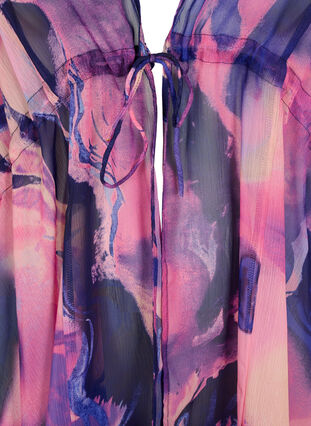 Zizzi Painokuvioitu rantakimono, Purple Swirl, Packshot image number 2