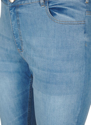 Zizzi Bootcut -farkut halkiolla, Blue Denim, Packshot image number 2