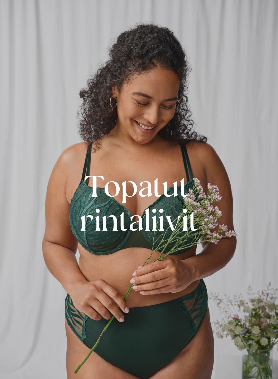 Topatut rintaliivit naisille - Isot koot - Koot 85E-115H - Zizzi